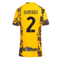 Camiseta Inter Milan Denzel Dumfries #2 Tercera Equipación Replica 2024-25 para mujer mangas cortas